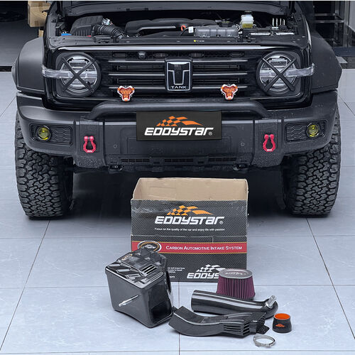 최신 회사 사례 Unleash the Fierce Power | Tank 300 2.0T Upgraded with EDDY Vortex Carbon Fiber Intake Box, Delivering Instant & Surge Power!