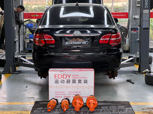 최신 회사 사례 2012 Toyota Corolla 1.8L | EDDY Sport Shock Absorber Kit Upgrade: Stance & Stability Combined
