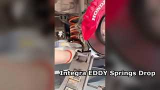 EDDY 스포츠 쇼트 스프링으로 업그레이드된 Honda Integra