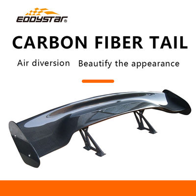 품질  3D-V Customizable Carbon Fiber Rear Spoiler High Tail Fin Matt Black Carbon Fiber Parts 공장