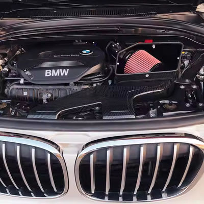 컴팩트 엔진 탄소 섬유 차가운 공기 흡입 BMW 브릴리언스 X1 격리 엔진 열