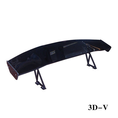 3D-V 커스터마이징 가능한 탄소 섬유 후방 스포일러 높은 꼬리 핀 매트 검은 탄소 섬유 부품